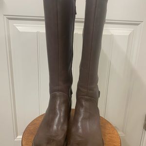Chocolate leather Franco Sarto boots size 7.5 US